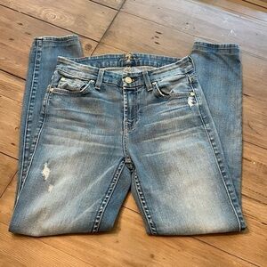 𝅺7 For All Mankind The Mid Rise Skinny jeans